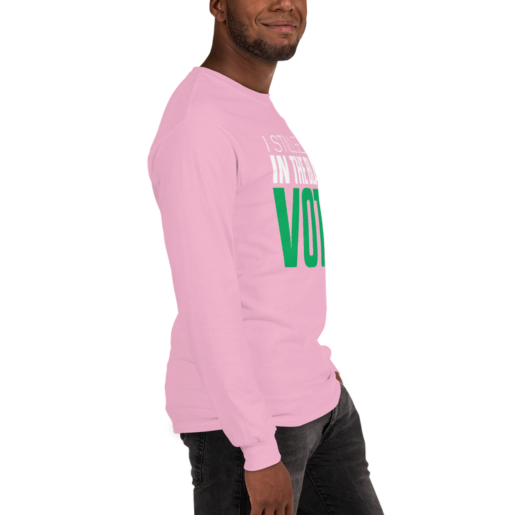 Long Sleeve Tee- I STILL BELIEVE IN THE BLACK VOTE ™ (Pink)