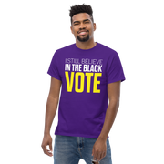Short Sleeve Tee- I STILL BELIEVE IN THE BLACK VOTE ™ (Purple)