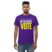 Short Sleeve Tee- I STILL BELIEVE IN THE BLACK VOTE ™ (Purple)
