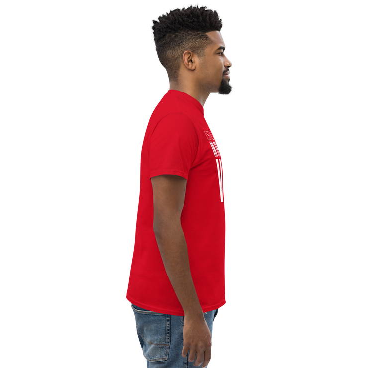 Short Sleeve Tee- I STILL BELIEVE IN THE BLACK VOTE ™ (White & Red)