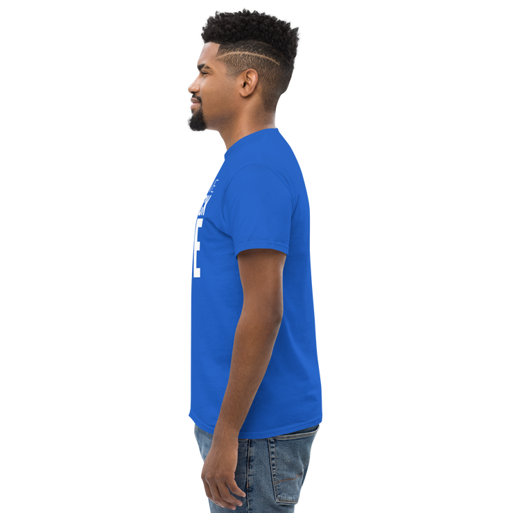 Short Sleeve Tee- I STILL BELIEVE IN THE BLACK VOTE ™ (White & Blue Royal)