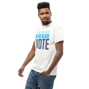 Short Sleeve Tee- I STILL BELIEVE IN THE BLACK VOTE ™ (Blue & White)