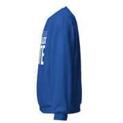 Crewneck Sweatshirt-I STILL BELIEVE IN THE BLACK VOTE ™ (White & Blue Royal)