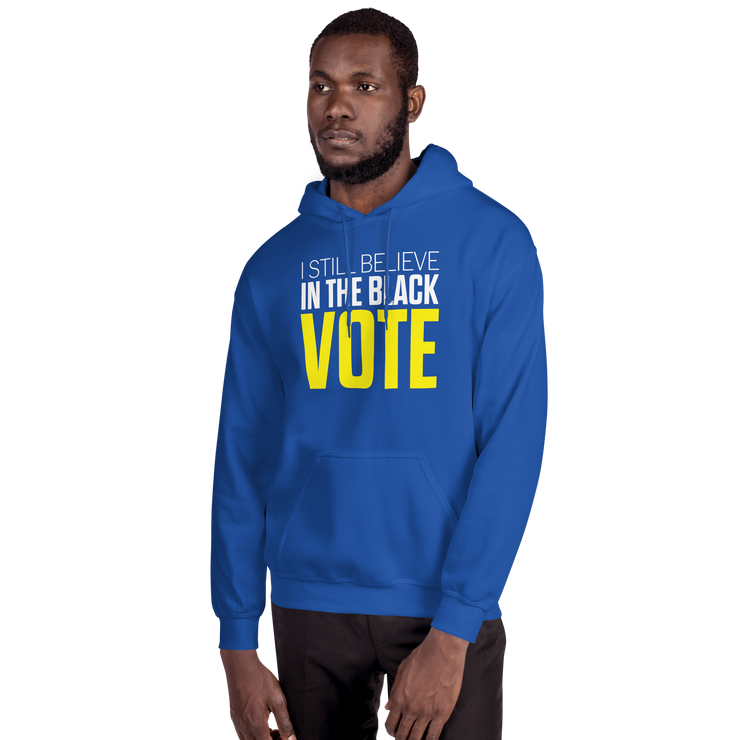 Hoodie-I STILL BELIEVE IN THE BLACK VOTE ™ (Royal Blue & Yellow)