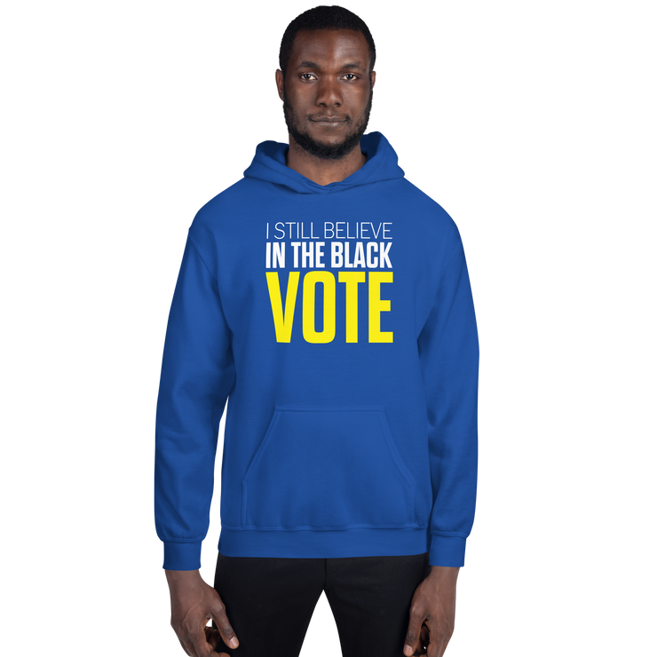 Hoodie-I STILL BELIEVE IN THE BLACK VOTE ™ (Royal Blue & Yellow)