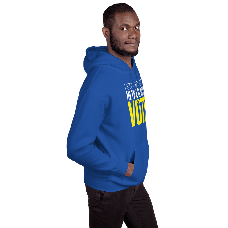 Hoodie-I STILL BELIEVE IN THE BLACK VOTE ™ (Royal Blue & Yellow)