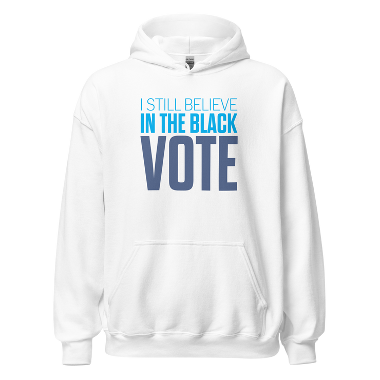 Long Sleeve Tee- I STILL BELIEVE IN THE BLACK VOTE ™ (Blue & White)