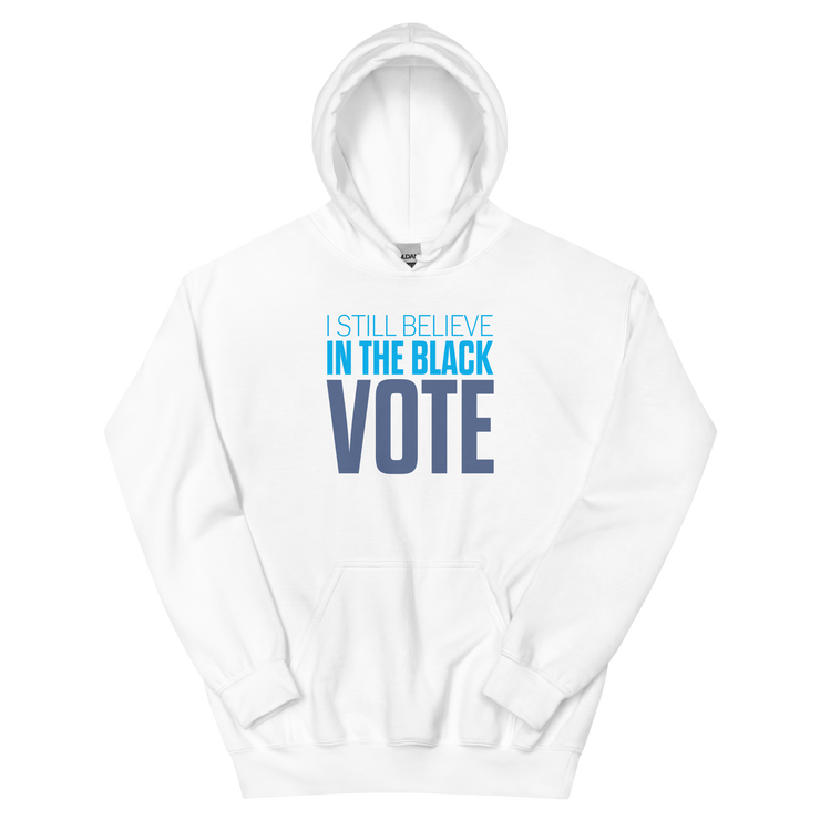 Long Sleeve Tee- I STILL BELIEVE IN THE BLACK VOTE ™ (Blue & White)