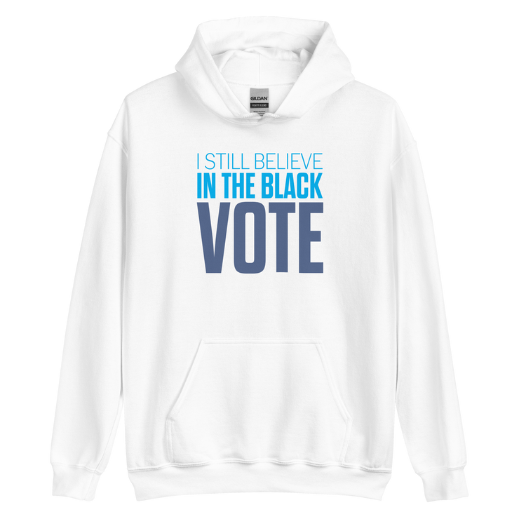 Long Sleeve Tee- I STILL BELIEVE IN THE BLACK VOTE ™ (Blue & White)