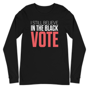 Short Sleeve Tee- I STILL BELIEVE IN THE BLACK VOTE ™ (Red & White)