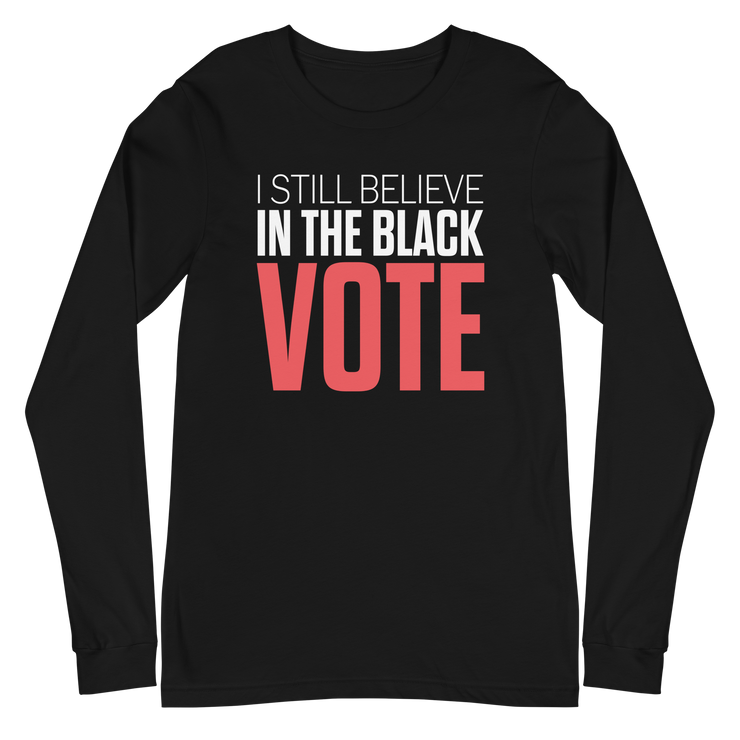 Short Sleeve Tee- I STILL BELIEVE IN THE BLACK VOTE ™ (Red & White)