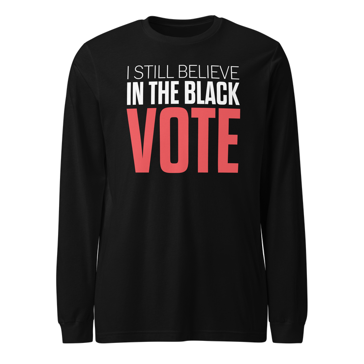 Short Sleeve Tee- I STILL BELIEVE IN THE BLACK VOTE ™ (Red & White)