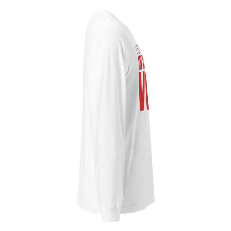 Long Sleeve Tee- I STILL BELIEVE IN THE BLACK VOTE ™ (Red & White)
