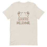 Geriatric Millennial Brown Hands Unisex t-shirt - Brown